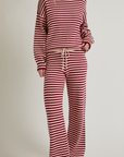 SMALL Striped Sweater & Wide Leg Pants Set