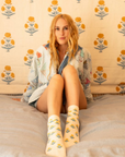 SMALL/MED "Marigold" Rumer High Sock