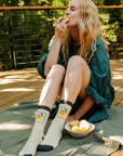 SMALL/MED "Lemon" Rumer High Sock