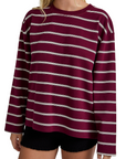 LARGE Round Neck Stripe Top