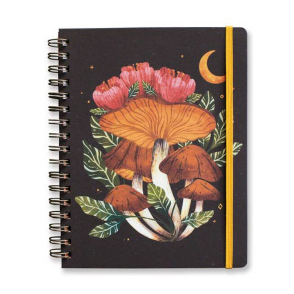 Midnight Mushroom Hardcover Notebook