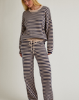 XS Striped Sweater & Wide Leg Pants Set