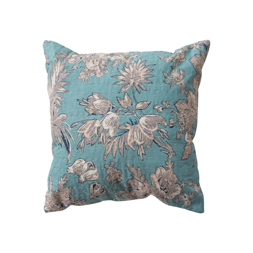 FLORAL PRINT PILLOW 12"