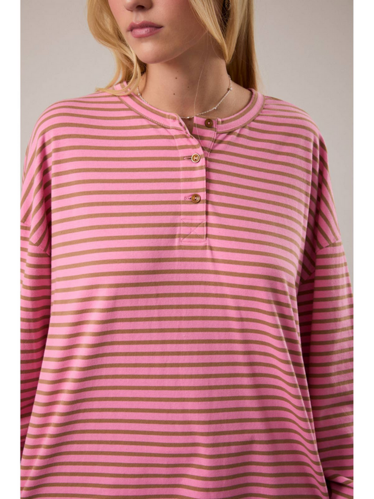 SMALL Striped Long Sleeve Striped Top