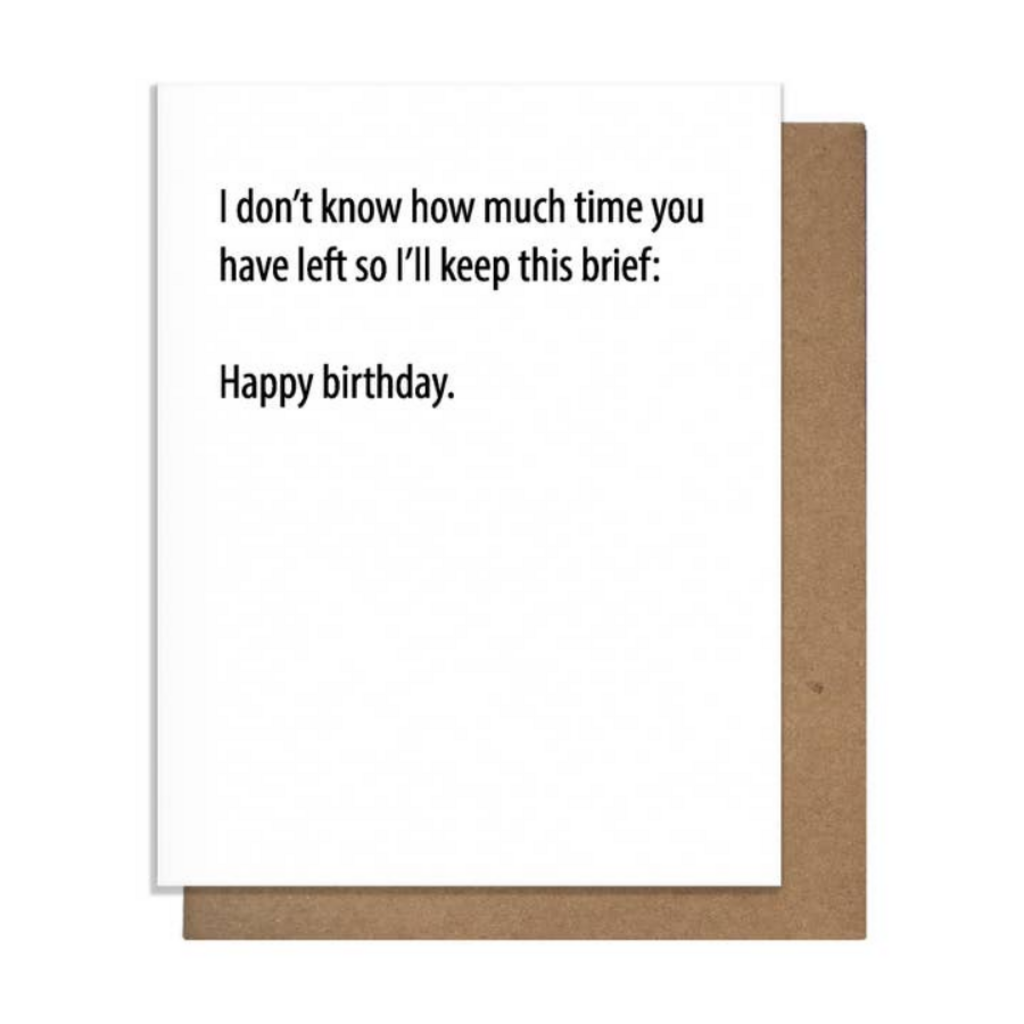 Brief Birthday - Card