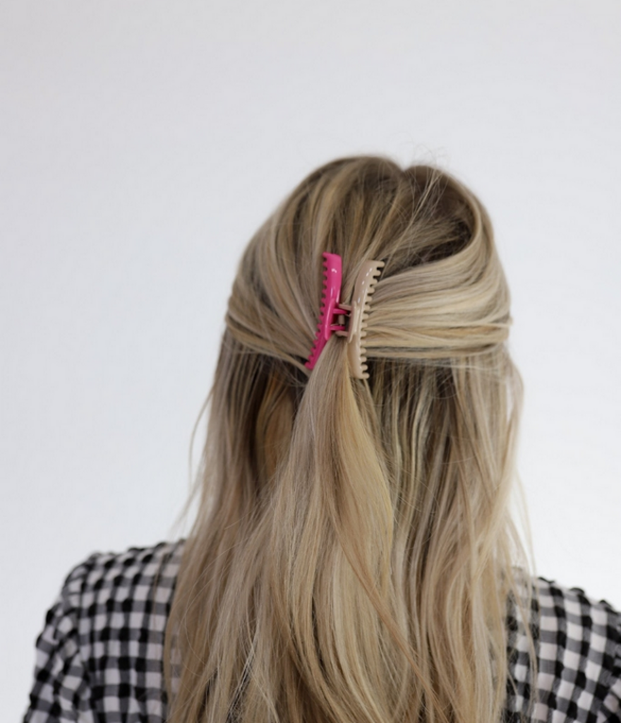Hot Pink Two-Toned Mini Hold Everything Claw