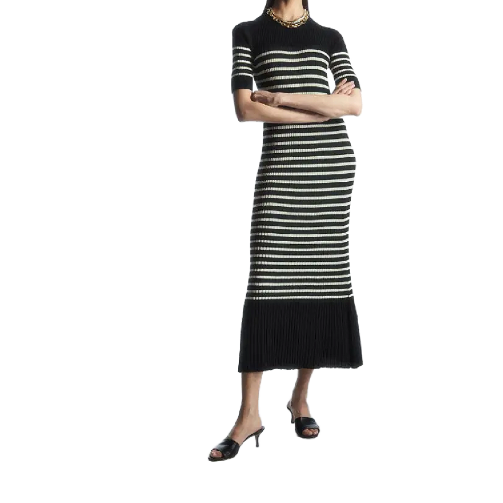 COS MIDI KNIT DRESS SZ MED/LARGE W