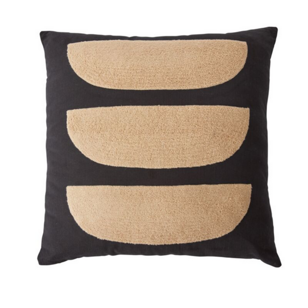 ALDRICH PILLOW black + natural