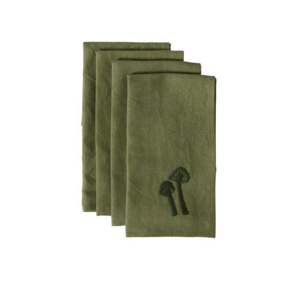 REGALE NAPKINS set of 4 ~ GREEN