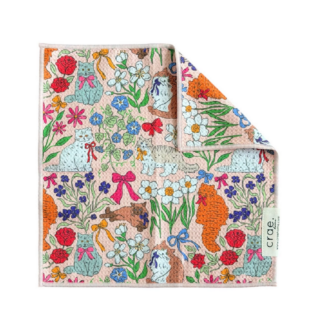 Paws & Petals: Double-Sided Washcloth