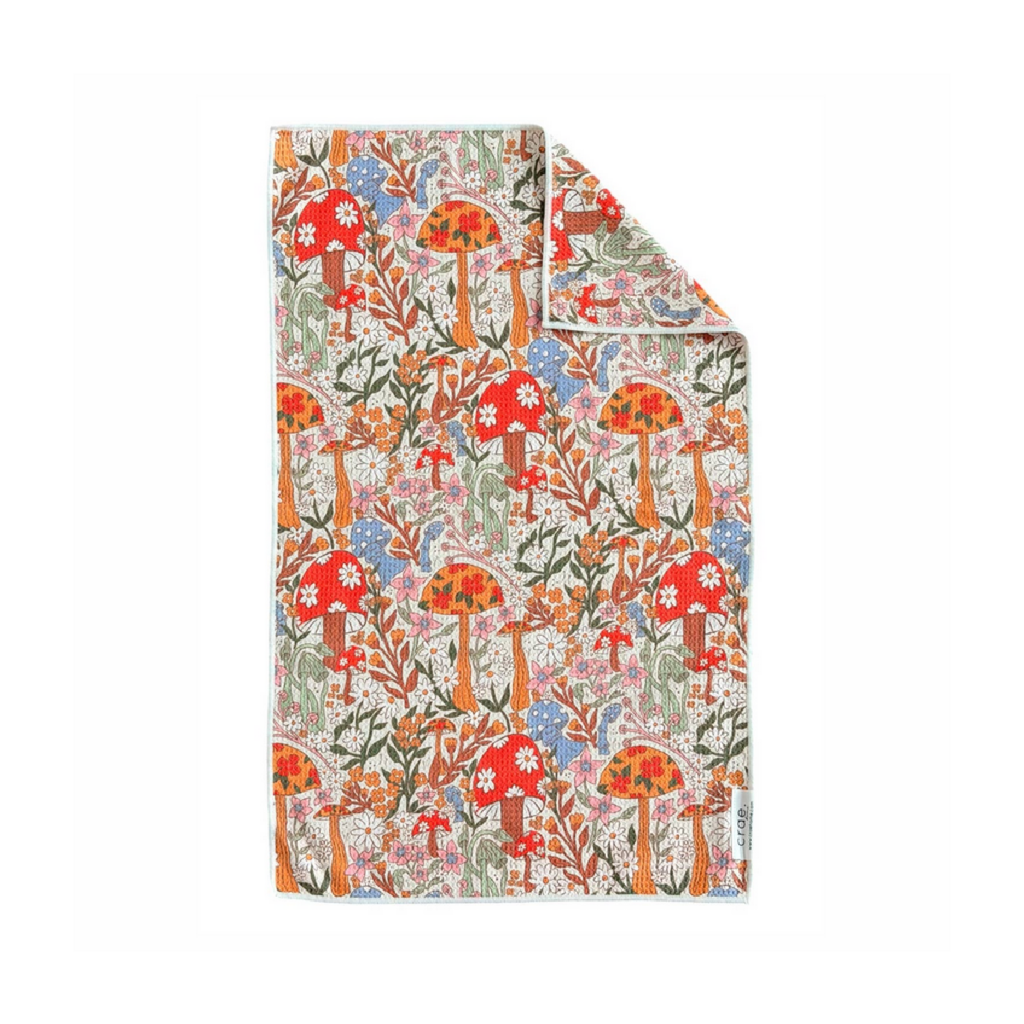 Mushroom Meadows: Double-Sided Hand Towel