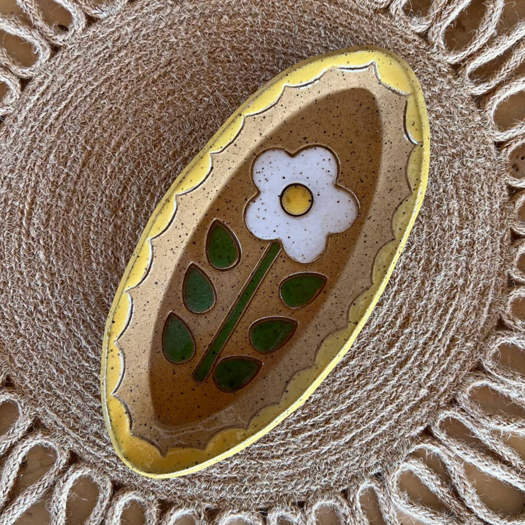 Happy Daisy Oval Dish