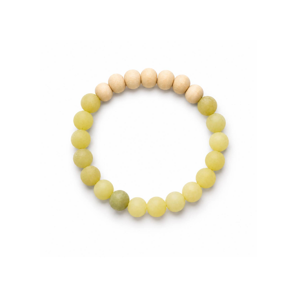 Shine Bright Diffuser Bracelet / Yellow Jade
