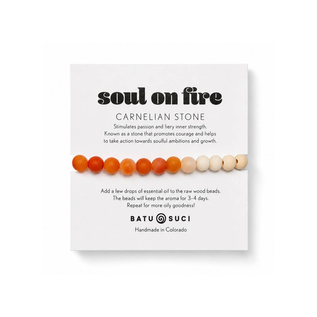 Soul On Fire Diffuser Bracelet / Carnelian