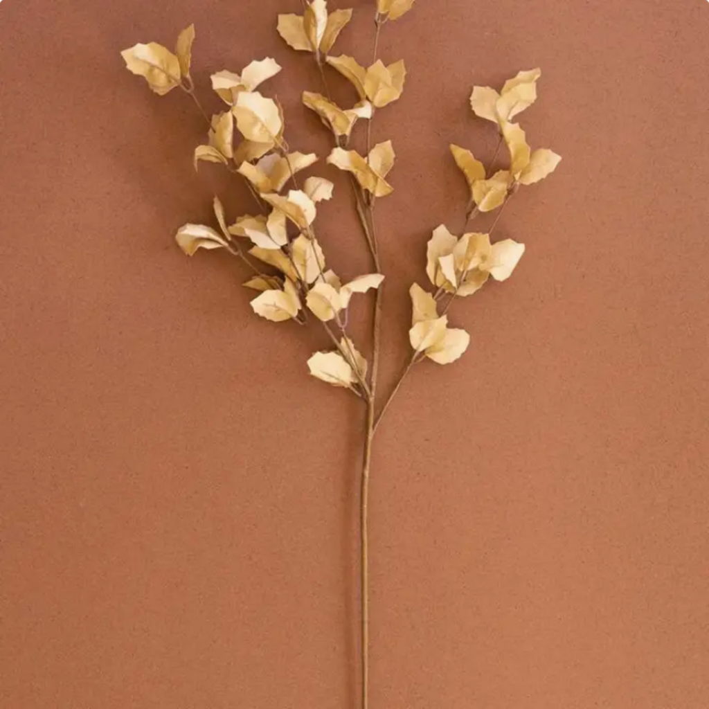 CREAM LEAF STEM #9038