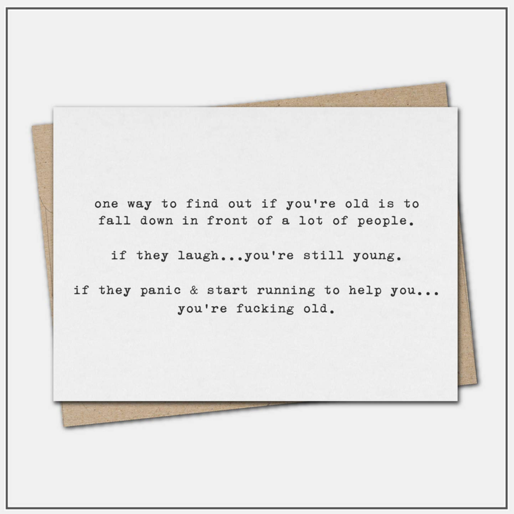 Fall Down in Front of People - Greeting Card
