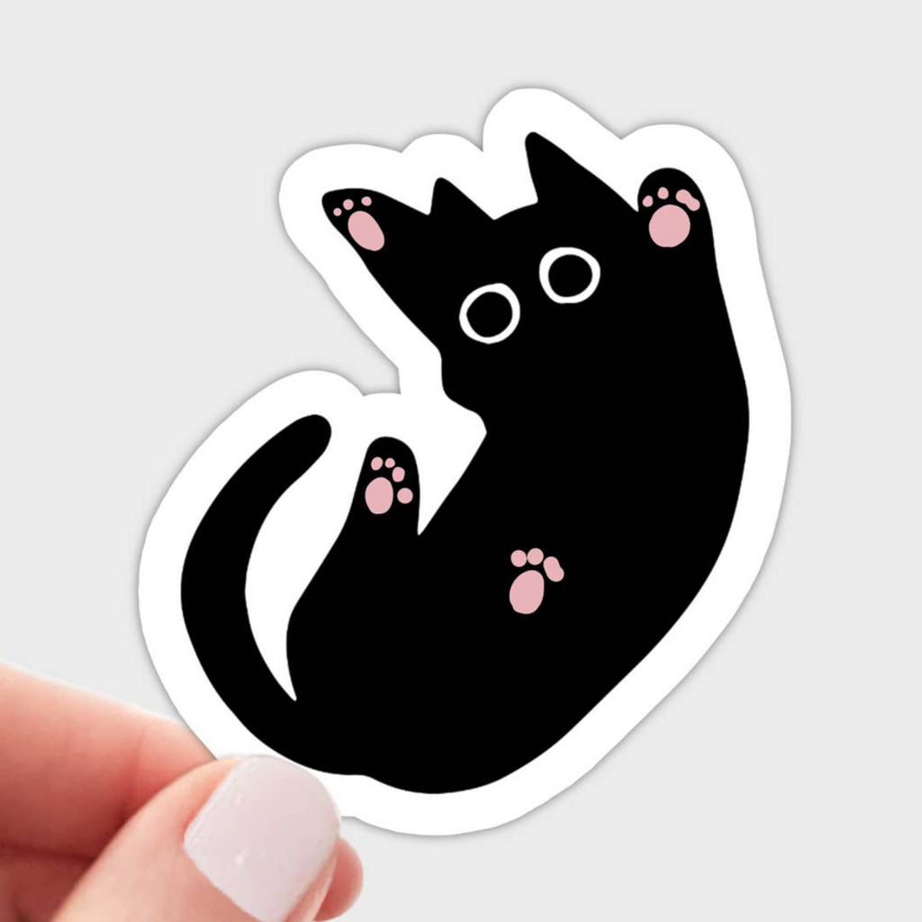 Black Cat Sticker