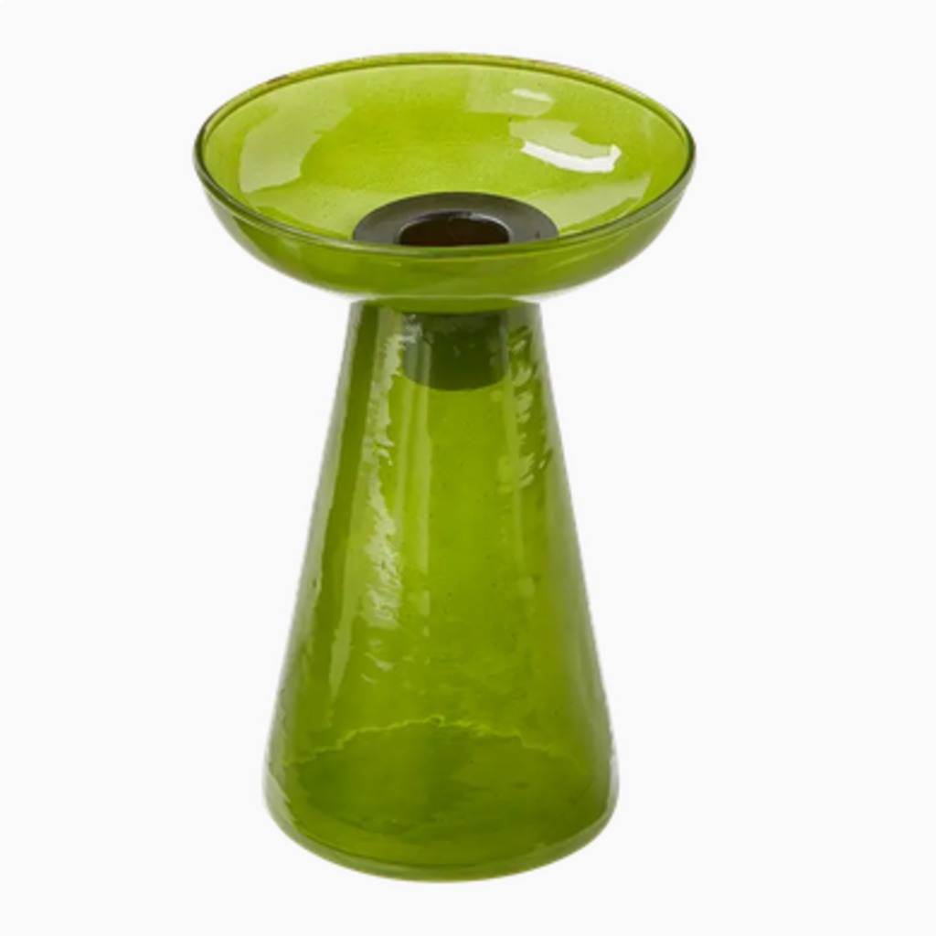 LEON GLASS TAPER HOLDER small