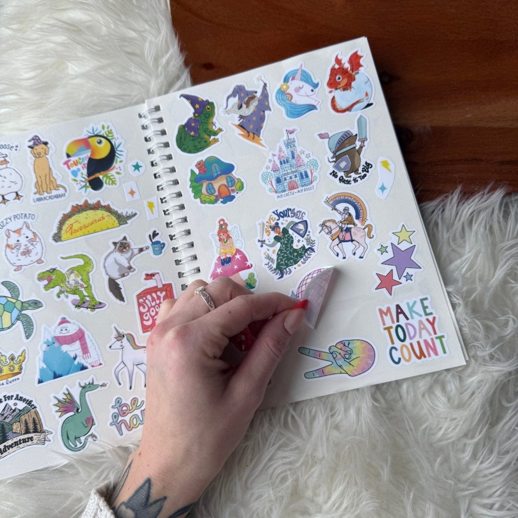 The Unused Sticker Book - Blue