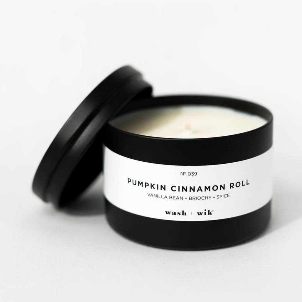 Pumpkin Cinnamon Roll -Travel Tin Soy Wax Candle