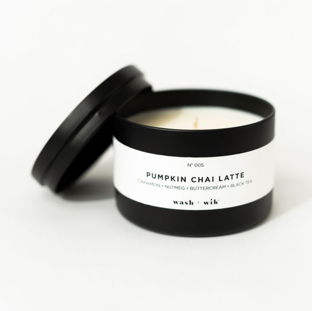 Pumpkin Chai Latte - Travel Tin Soy Wax Candle