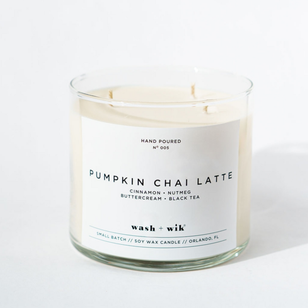 Pumpkin Chai Latte - Large Triple Wick Soy Wax Candle