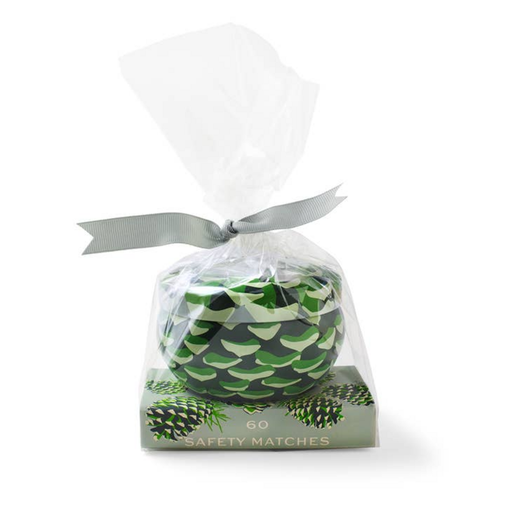 ROLAND PINE tin candle + matches GIFT SET