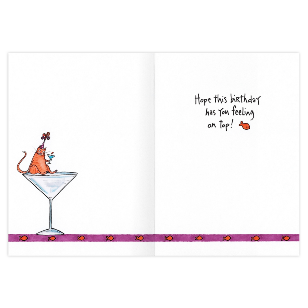 Counter Cat Birthday Card