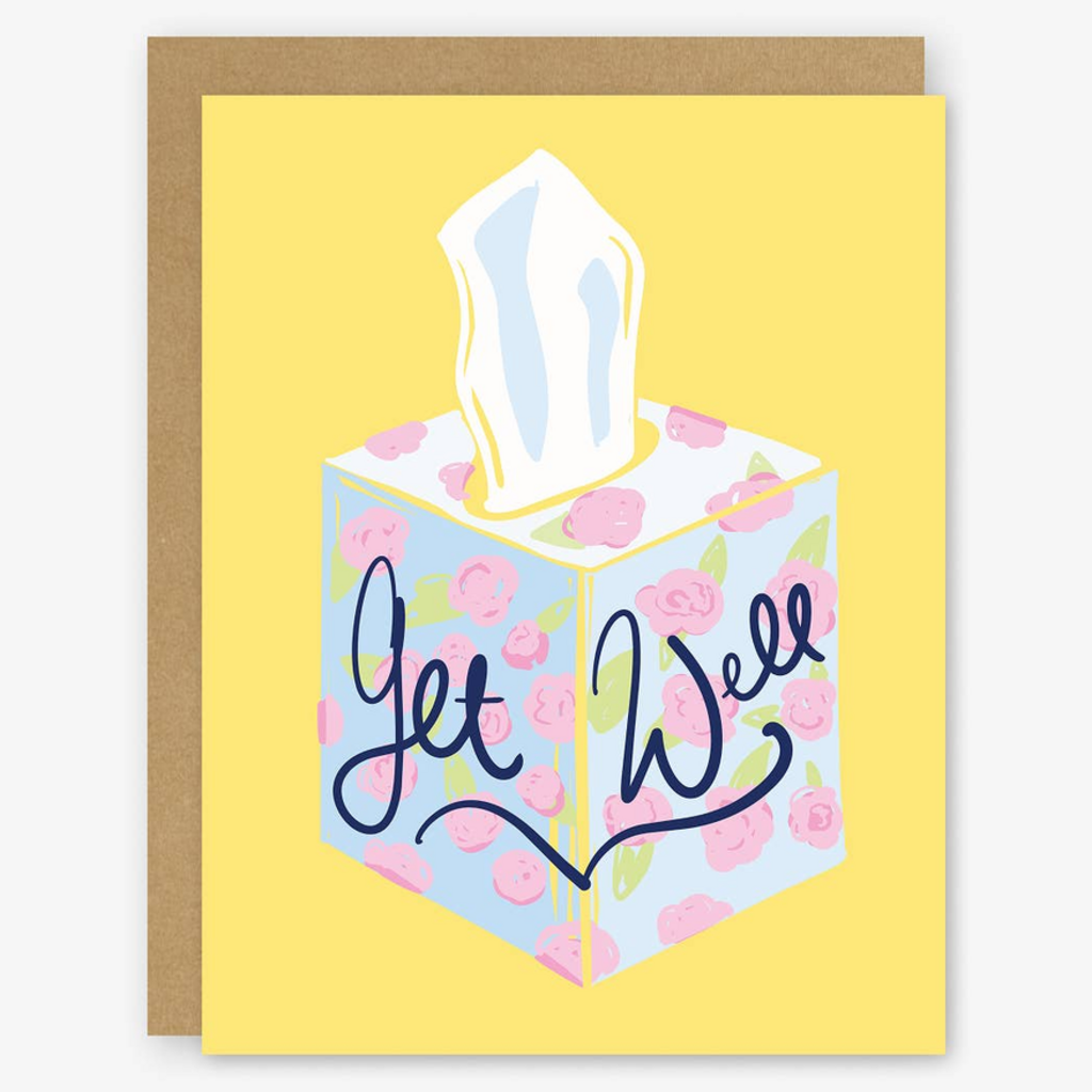 Get Well Tissue Box Card