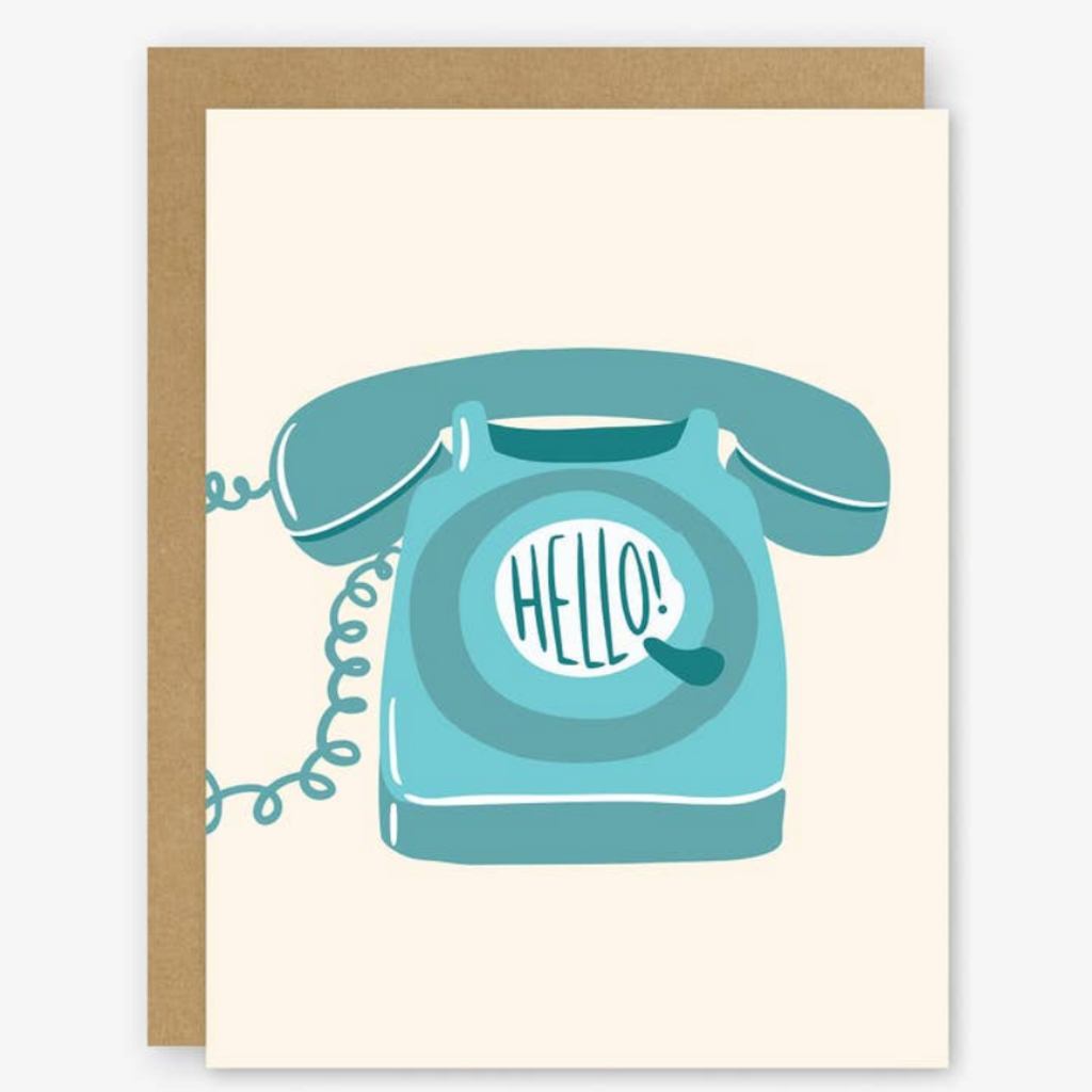 Rotary Phone Hello Card