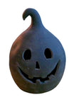 BLACK CLAY JACK O LANTERN large