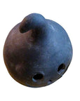 BLACK CLAY JACK O LANTERN large