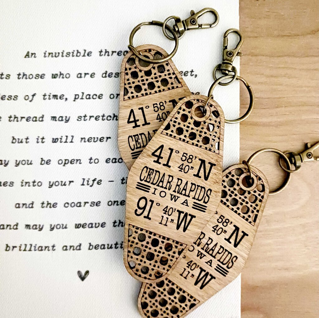 CEDAR RAPIDS KEYCHAIN