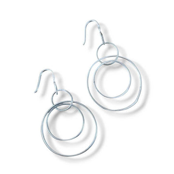 SILPADA STERLING TRI CIRCLE earrings