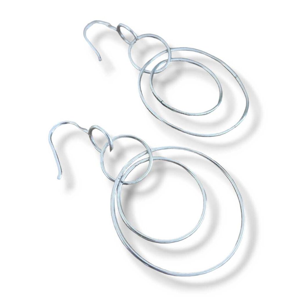 SILPADA STERLING TRI CIRCLE earrings
