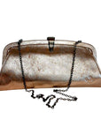 PATRICIA NASH SOFT GOLD METALLIC clutch/shoulder bag