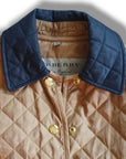 BURBERRY BROWN QUILTED JACKET SZ SMALL