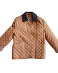 BURBERRY BROWN QUILTED JACKET SZ SMALL