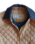 BURBERRY BROWN QUILTED JACKET SZ SMALL