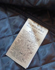 BURBERRY BROWN QUILTED JACKET SZ SMALL