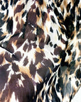 ST. JOHN SHEER ANIMAL PRINT SZ MEDIUM retail 368.00 B1