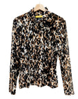 ST. JOHN SHEER ANIMAL PRINT SZ MEDIUM retail 368.00 B1