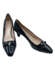 FERRAGAMO BLACK PATENT HEEL sz 8.5