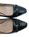 FERRAGAMO BLACK PATENT HEEL sz 8.5