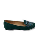 TORY BURCH JITNEY GREEN SZ 7.5