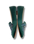 TORY BURCH JITNEY GREEN SZ 7.5