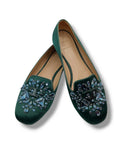 TORY BURCH JITNEY GREEN SZ 7.5