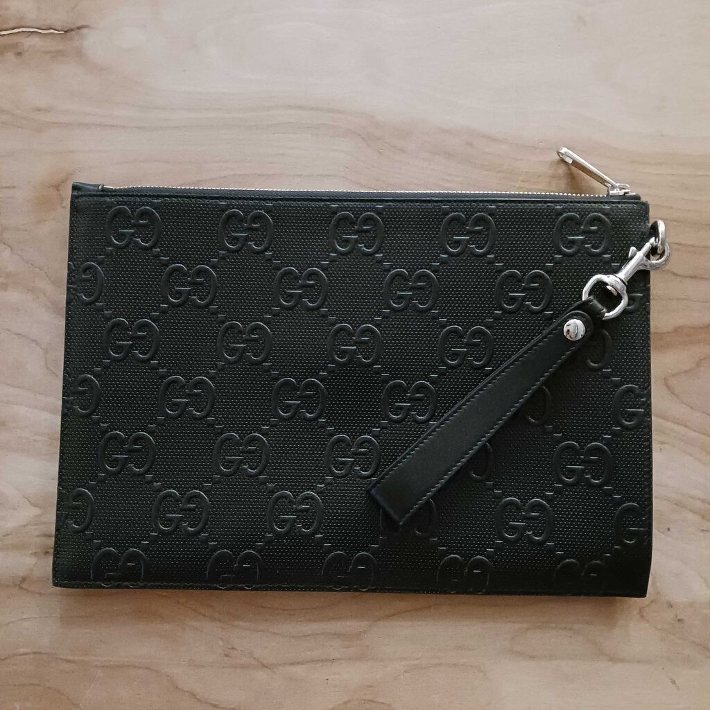 GUCCI JUMBO GG POUCHETTE/CLUTCH