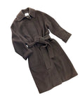 VINCE brown wool tie coat NWT 695.00 SZ LARGE