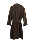 VINCE brown wool tie coat NWT 695.00 SZ LARGE